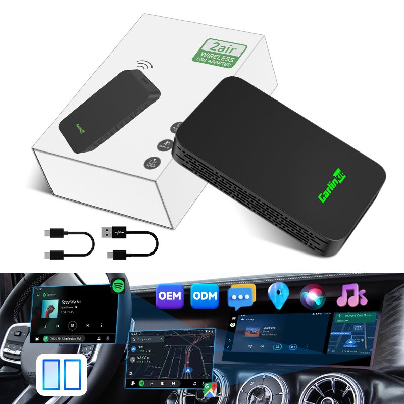 Carlinkit 5.0 Portable Carplay Auto Android Media Box Wireless Car Play Multimedia Dongle Android Carplay Ai Box